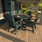 Highwood Usa Hamilton 5pc Round Outdoor Patio Furniture Dining Set AD-DNA48-NBE - alternate 2